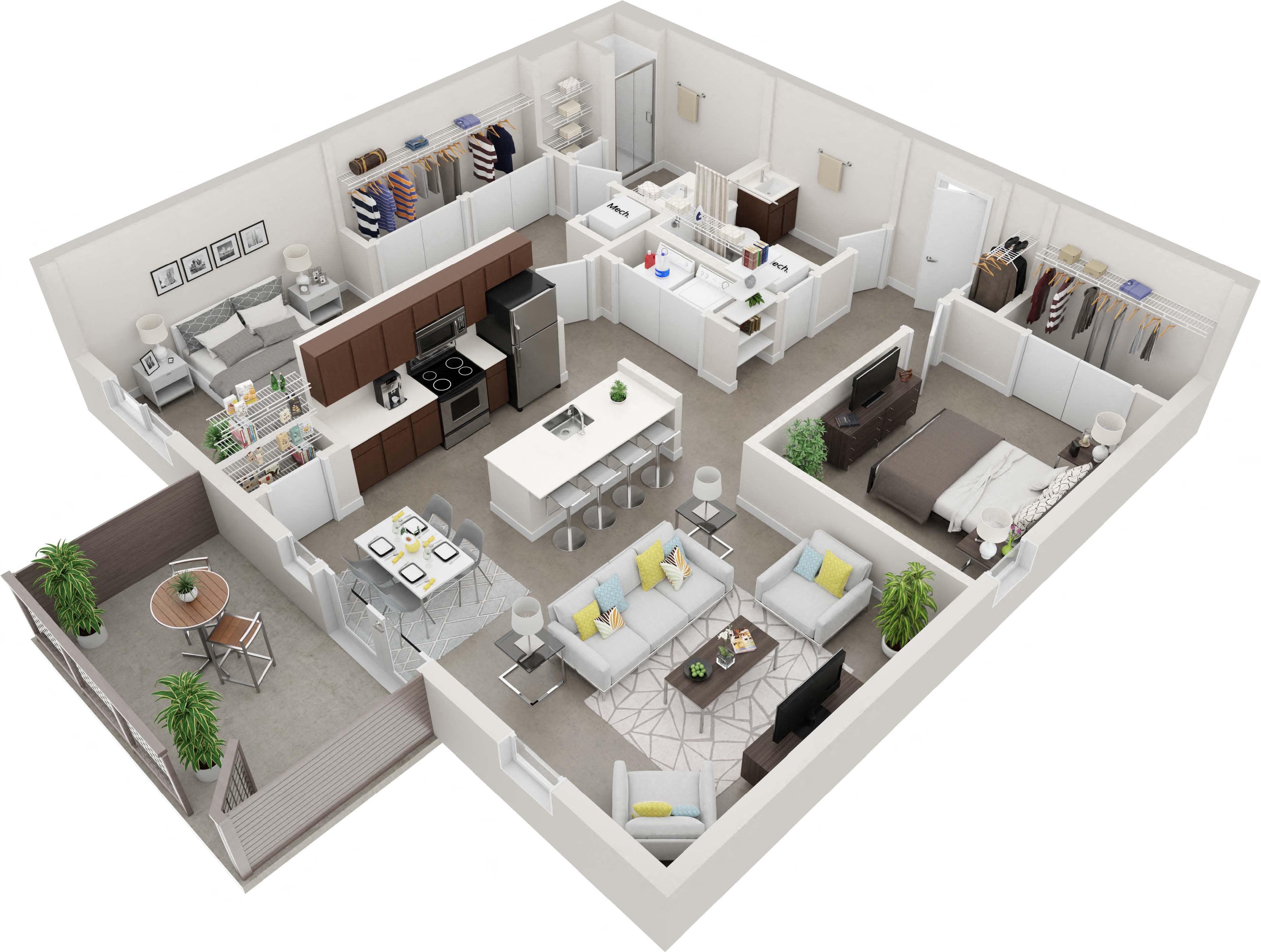 Thornton Flats - C First Floor Floorplan